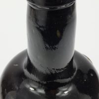 Antique Glass Sealed Mallet Wine Bottle Fox Talbot Dog?
