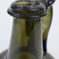 Antique Glass Half Size Serving Onion Wine Bottle