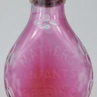 Mathers Manchester Cranberry Glass Baby Feeder