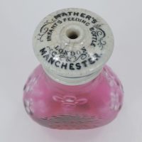 Mathers Manchester Cranberry Glass Baby Feeder