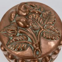 Antique Copper Mould Mold Rose Design