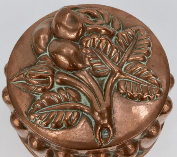 Antique Copper Mould Mold Rose Design