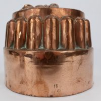 Antique Copper Mould Mold Rose Design