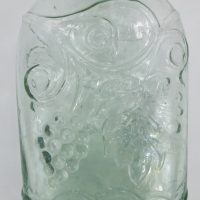 Aqua Glass Goldfields Type Brandy Pocket Flask 1853