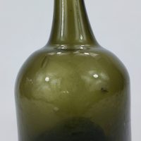 Antique English Glass Mallet Wine Bottle Gall Glass