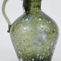 Rare Miniature Nailsea Glass Jug Bottle