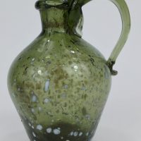 Rare Miniature Nailsea Glass Jug Bottle