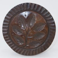 Antique Treen Wood Butter Stamp