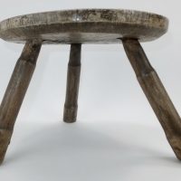 Antique Wood Milking Stool No2