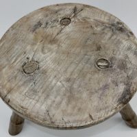 Antique Wood Milking Stool No2