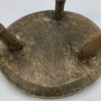 Antique Wood Milking Stool No2