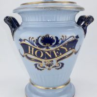 Antique Apothecary Honey Drug Jar Alcock Pottery