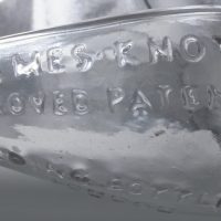 Rare Glass Patent Feeding Bottle James Knott London