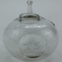 Rare Glass Patent Feeding Bottle James Knott London