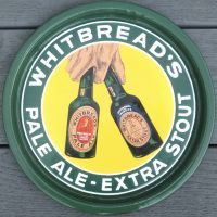 Whitbread,s Pale Ale & Stout Beer Enamel Tray