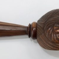 Antique Yew Wood Nautilus Shell Nutcracker