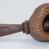 Antique Yew Wood Nautilus Shell Nutcracker