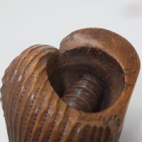 Antique Yew Wood Nautilus Shell Nutcracker