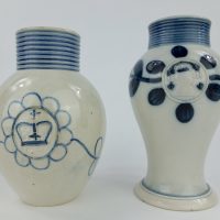 George 111 English Pearlware Pottery Mustard Pot