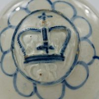 George 111 English Pearlware Pottery Mustard Pot