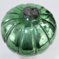 Very Rare Artichoke Green Glass Kugel