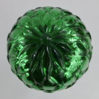 Very Rare Artichoke Green Glass Kugel