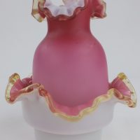 Pink Cased Satin Glass Fairy Lamp