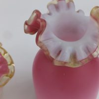 Pink Cased Satin Glass Fairy Lamp