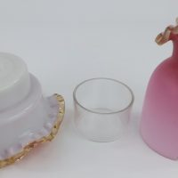 Pink Cased Satin Glass Fairy Lamp