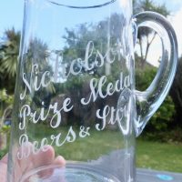 Nicholsons Maidenhead Beers & Stout Glass Ale Pub Jug