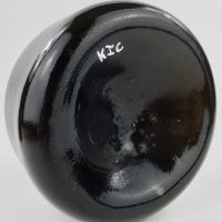 Antique Glass Mallet Shaped Wine Bottle