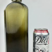 Antique Glass Chocolate Powder Jar Bottle