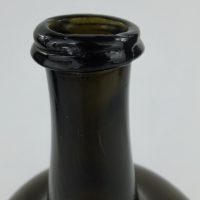 Antique Glass Mallet Shaped Wine Bottle