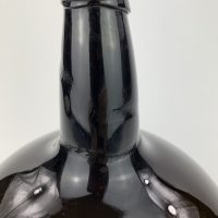 Black Glass Globular Onion Bottle