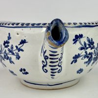 Rare Faience Tin Glazed Pottery Invalid Feeder