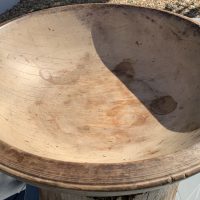 Antique Treen Dairy Bowl