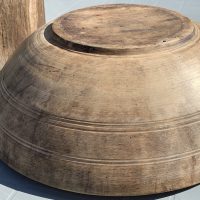 Antique Treen Dairy Bowl
