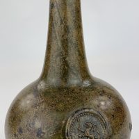 Antique Sealed Shaft & Globe Wine Bottle Lion C1655/66
