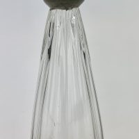 Rare Conical Ribbed Glass German Pontilled Baby Feeder Biberon