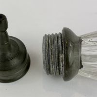 Rare Conical Ribbed Glass German Pontilled Baby Feeder Biberon