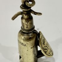 Rare Soda Syphon Siphon Novelty Brass Cigar Cutter