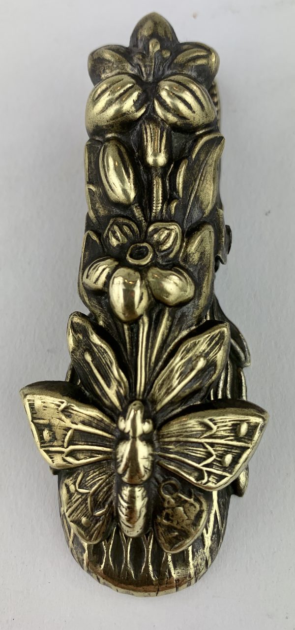 Antique Brass Letter Clip Butterfly