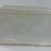 Scarce Black & White Pottery Butter Dish