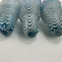Nailsea Glass Fairy Lamp Epergne Posy Holders