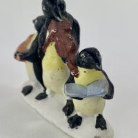 Antique Bisque Christmas Cake Decoration Penguins