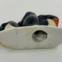 Antique Bisque Christmas Cake Decoration Penguins