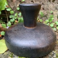 Exceptional Large Antique Treen Butter Stamp Nicolle Niaux
