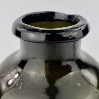 Antique Black Glass Utility Bottle