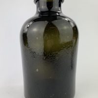 Antique Black Glass Utility Bottle
