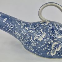 Blue & White Transfer Print Pottery Male Urinal